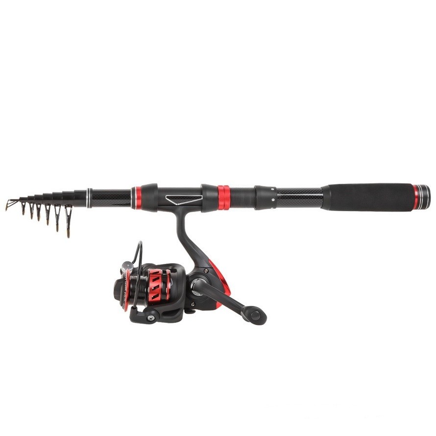 Telescopic Rock Fishing Rod 1.8m-3.0m Carbon Rod Travel Spinning Saltwater Pole
