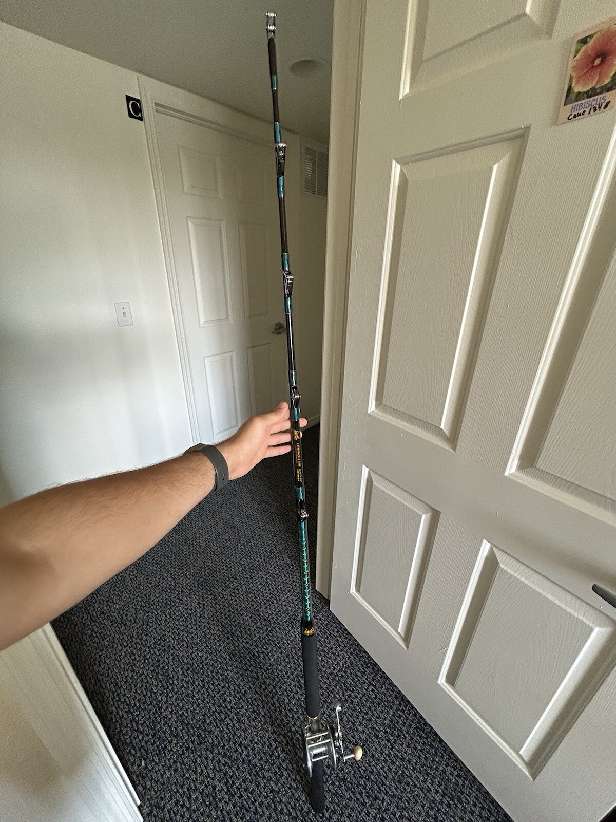 Eat My Tackle 150-180 Lbs Saltwater Fishing Rod With All Roller Guides