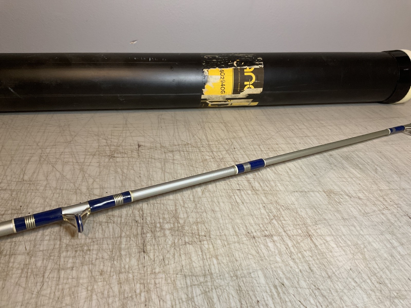 6’ Fishing Rod Medium Action Shakespeare Alpha SC 1310 Two Piece with tube.