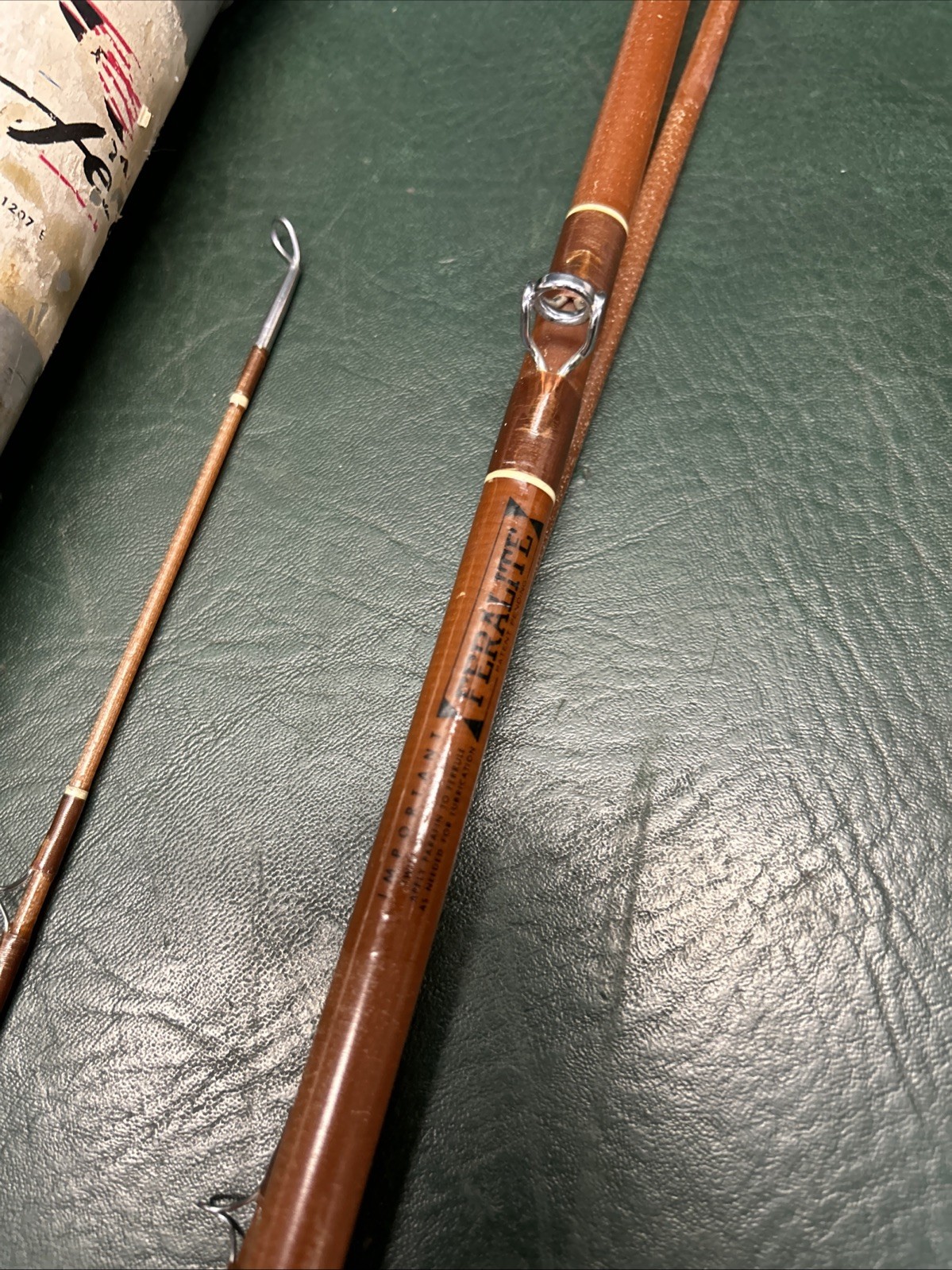 Vintage FENWICK Feralite FF80-3 Fly 8′ Rod made in USA #c 15239 3.5 oz.