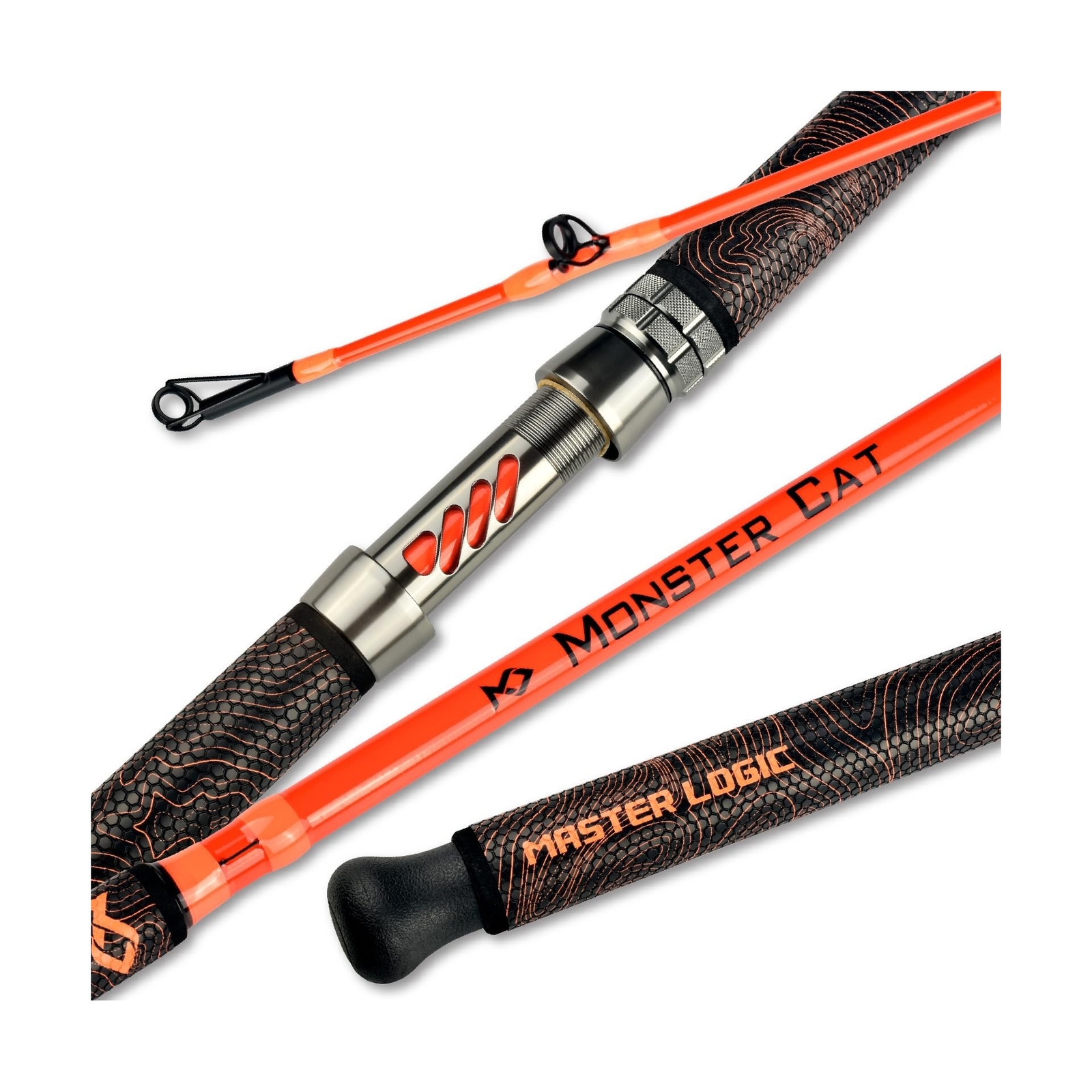 Catfish Fishing Rod, 7’Glow with Black Light 1 Piece Catfish Casting Rods