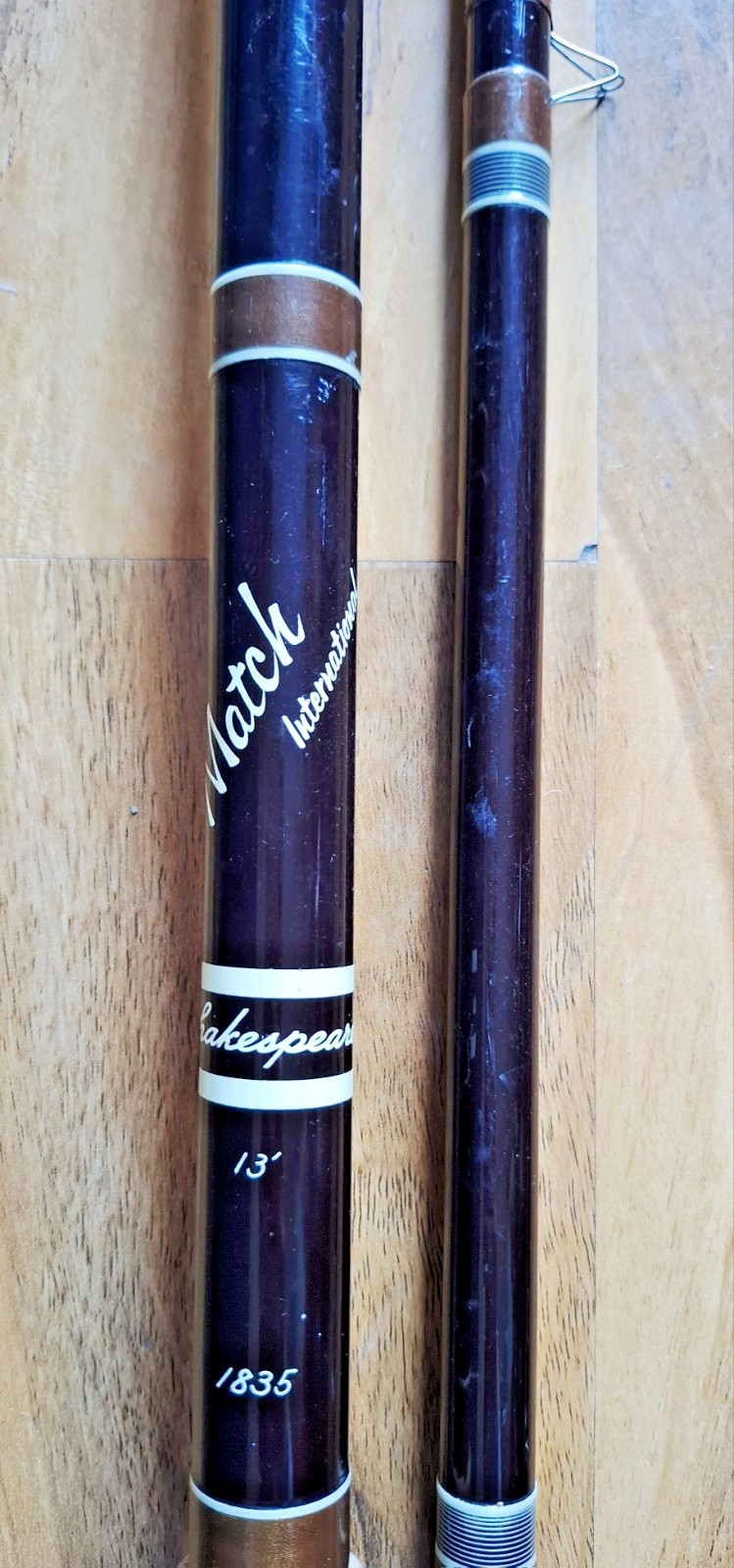 Shakespeare Match International Fishing Rod 3 Piece 13ft Spliced Tip River Lake