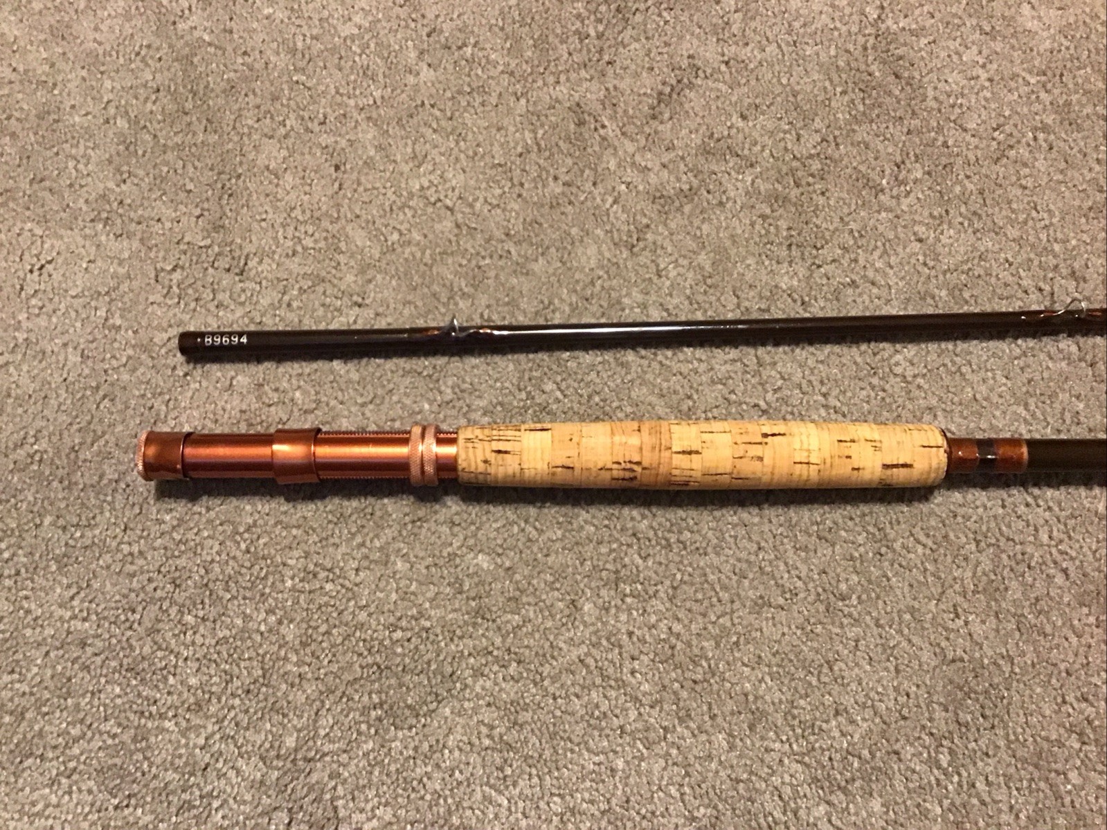 Scientific Anglers System 6 Fiberglass Fly Rod 8’1”6wt Tube & Sock NICE Lot A3