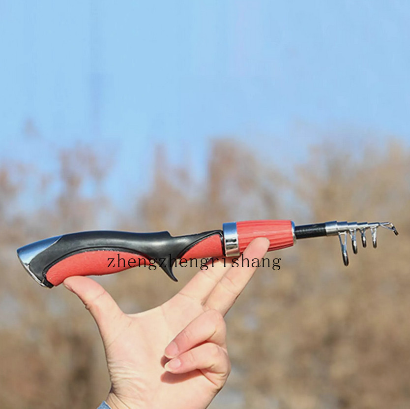 Telescopic Fishing Rod Pole 1.2M Portable Small Short Sea Pole Mini Fish Rod