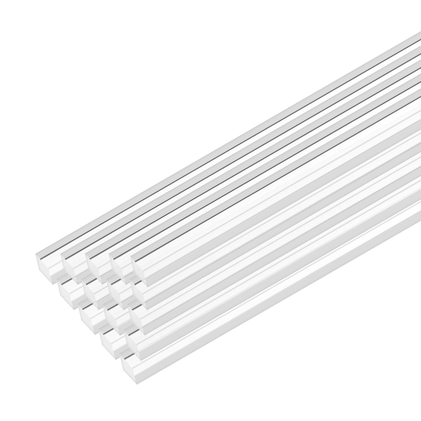15 PCS 11.81×0.2 Inch Clear Acrylic Square Rods Dowel Sticks DIY Crafts