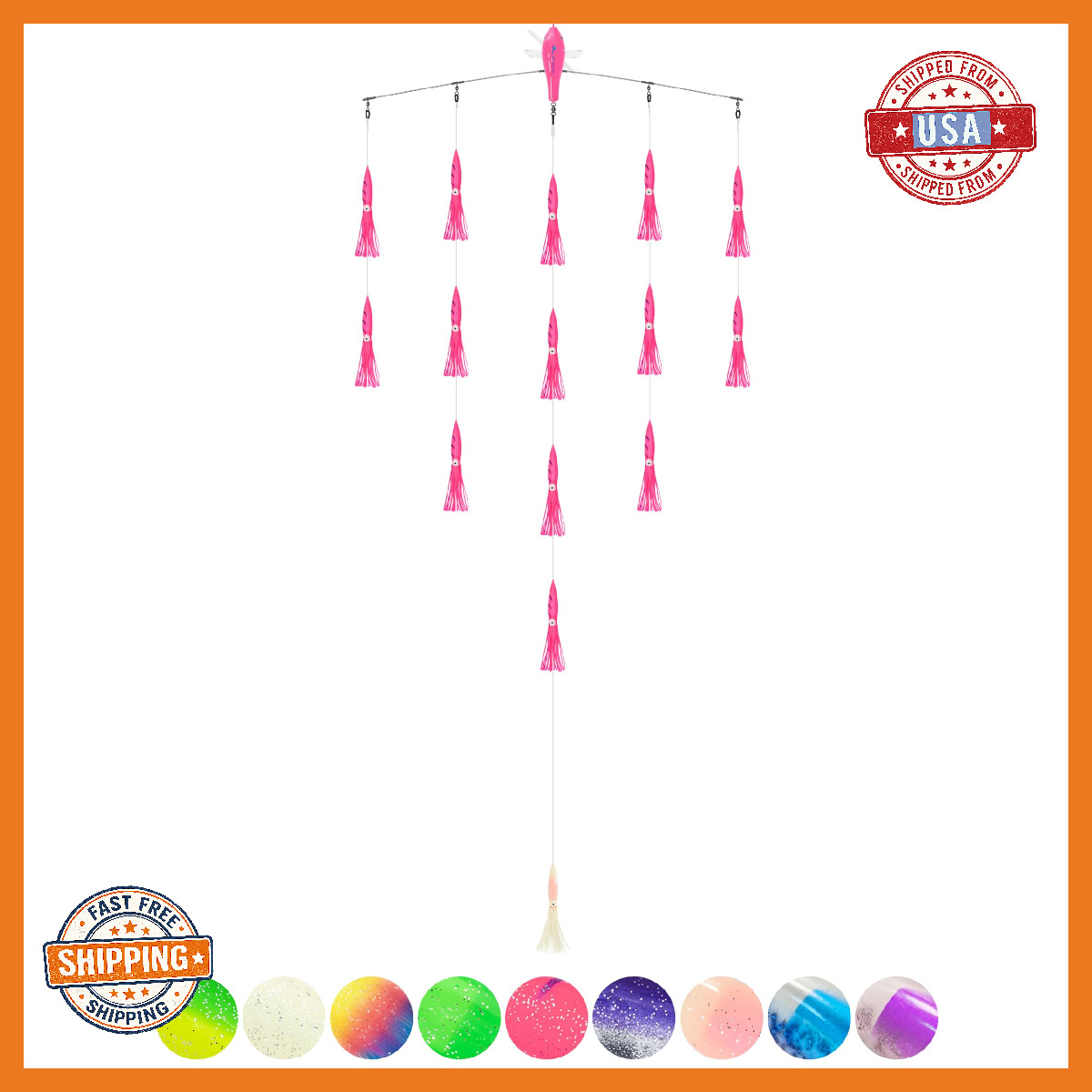 Bluewing 36 Upgraded Fishing Spreader Bar Port Walker Offshore Trolling