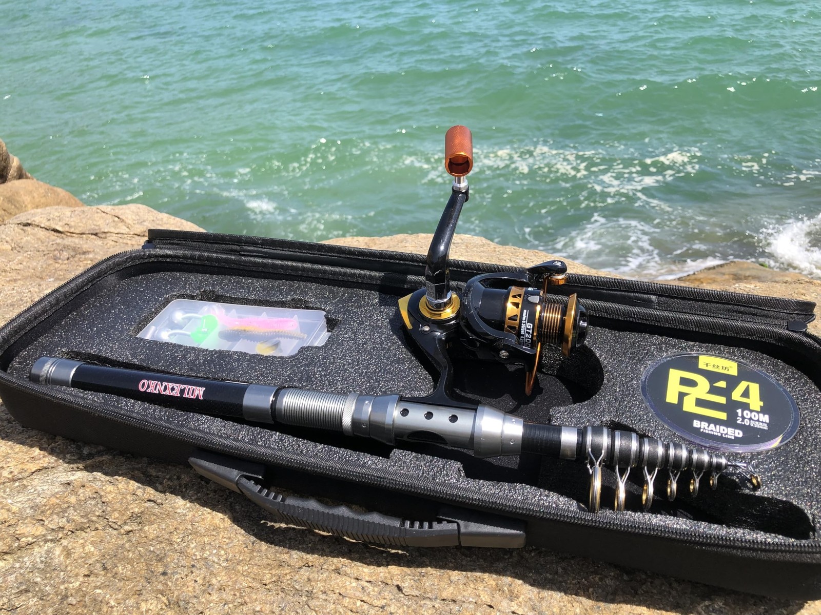 Telescopic Fishing Rod and Reel Combination, 240 Cm Carbon Fiber Rod, Adult F…