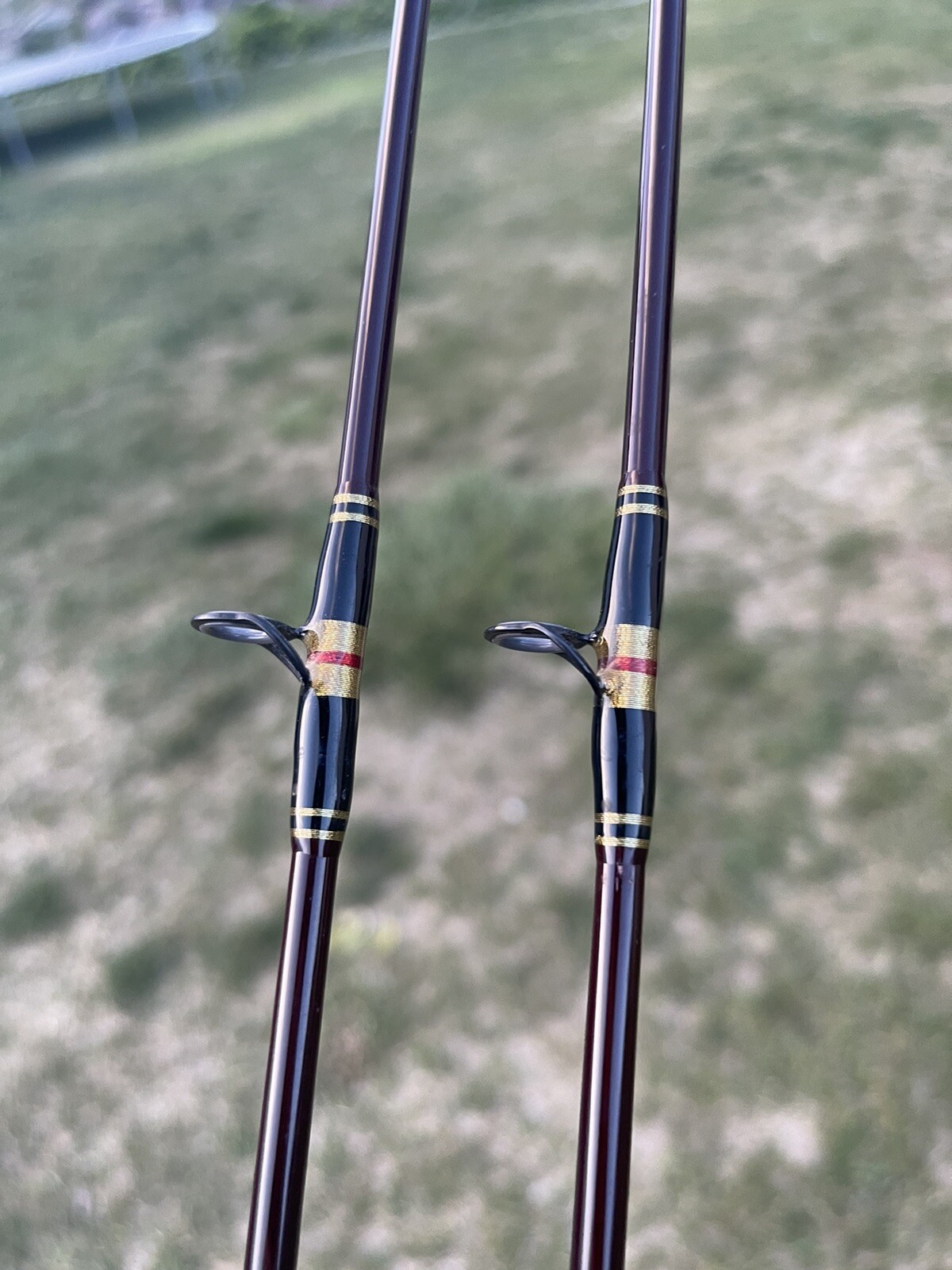 Pair (2) Custom Built “Rods By Raugh” 98 Excellent Casting Baitcast 6’3” Fuji