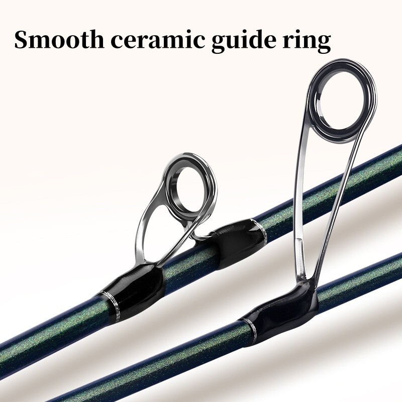 5.6ft Fishing Rod Travel Rod Spinning Casting Carbon Fiber Rod 2 Sections Pole