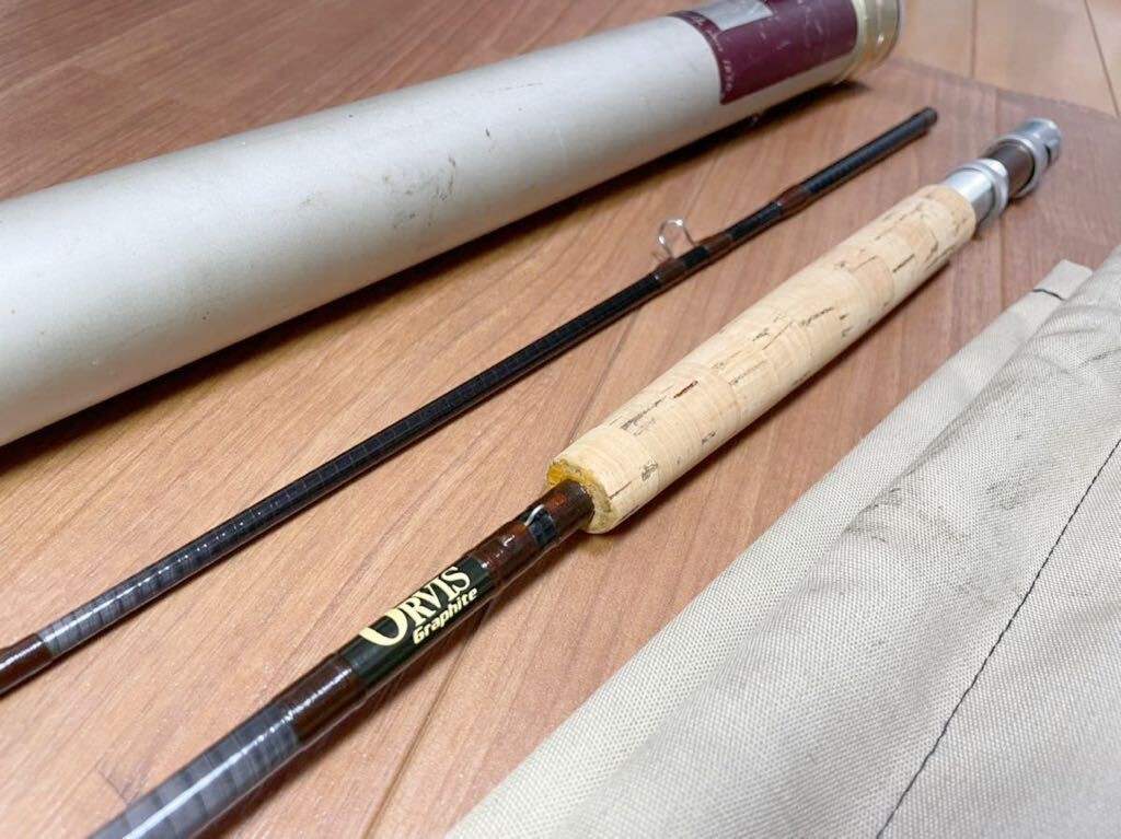 ORVIS Graphite RIVERMASTER 9.5ft 3-5/8oz 8 Fly Fishing Rod Red Label Early Old M
