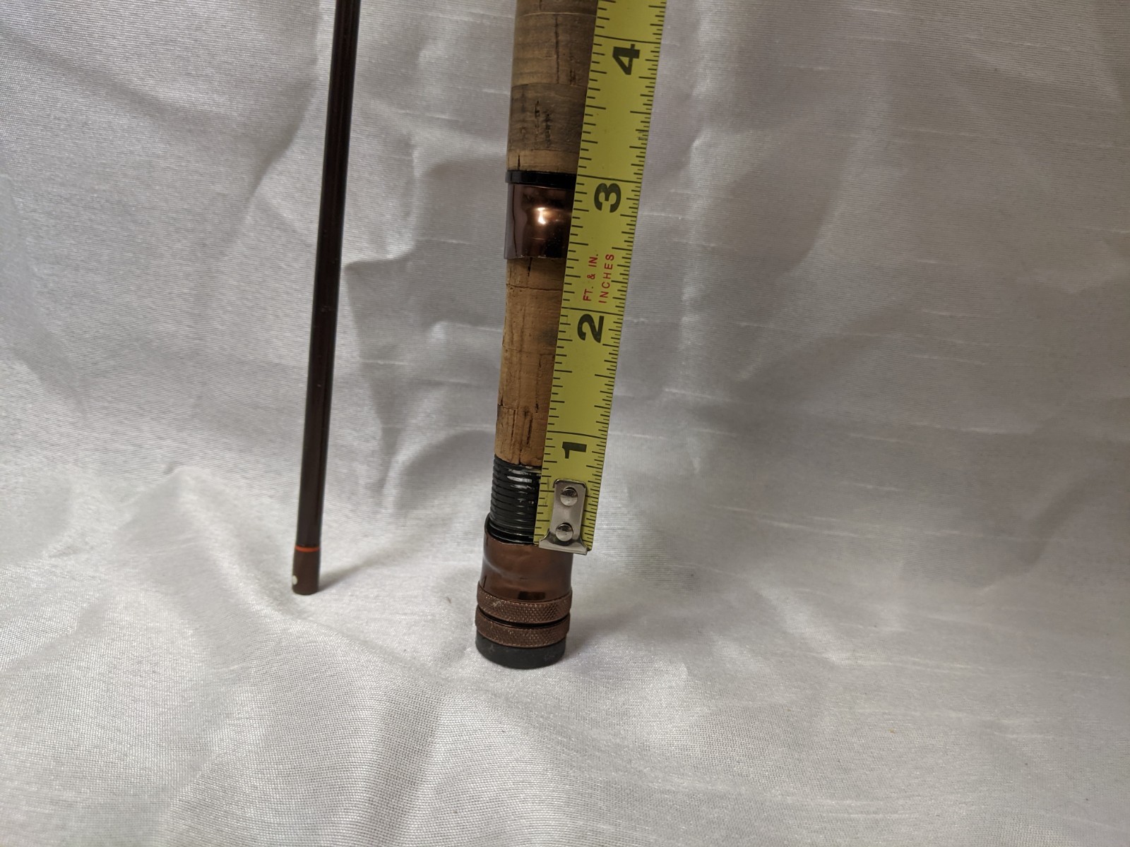 VINTAGE KUNNAN ADVANCED GRAPHITE COMPOSITE 2 PC SPINNING ROD w/ CADDY