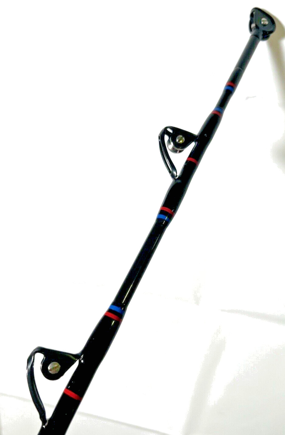 Seeker G 6463XXH-6 1/4 AR Black Steel Graphite 80-100Lb Roller G Fishing Rod USA
