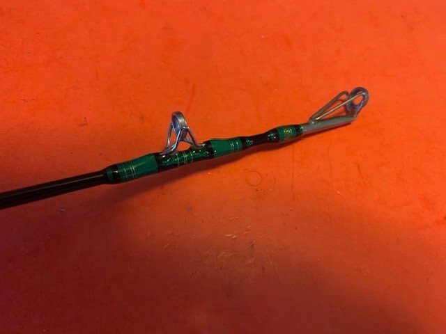 CUSTOM BUILT CALSTAR 6465 6 FOOT 6 INCH 20 TO 50 LB FISHING ROD PERFECTION FUJI