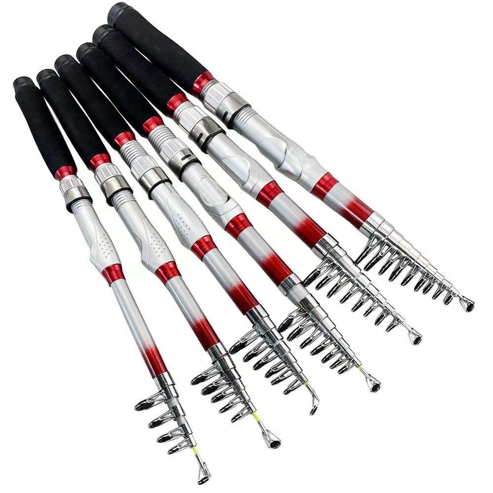Telescopic Fishing Rod Carbon Fiber Spinning Casting Rod High Sensitive Fast Rod