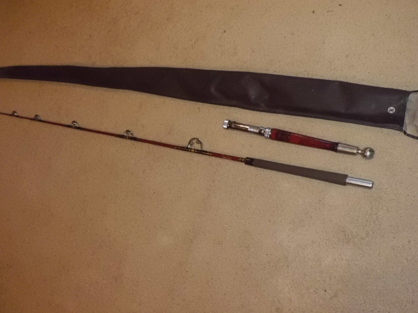 Vintage CARCIA Custom No. 2791 T Conventional 6’4″ Rod made in USA- 20lb Class