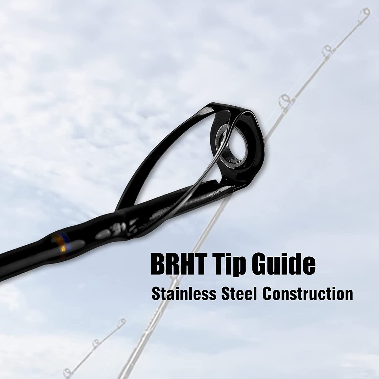 Conventional Boat Rod Saltwater Offshore Graphite Casting Fishing Pole1PC & 2PC