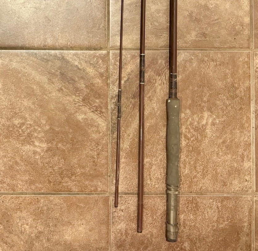 Shakespeare ITCO Fiber Glass Fly Fishing Rod Pole FY 12R 8ft Long 7 8 Fiberglass