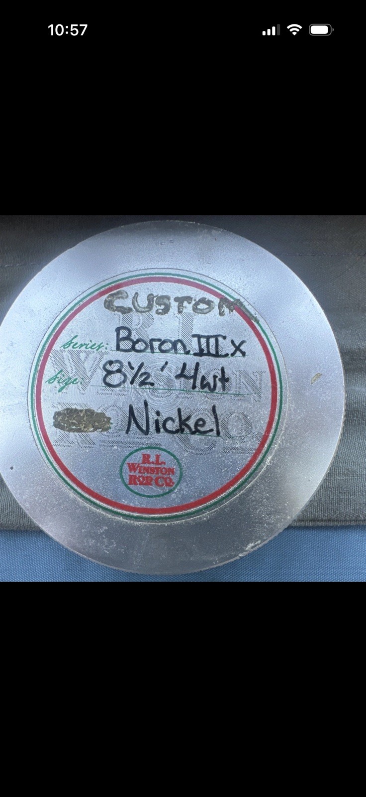 Custom R. L. Winston Boron IIIx 8’6” 4wt — Nickel Hardware — Hand Wrapped — Rare