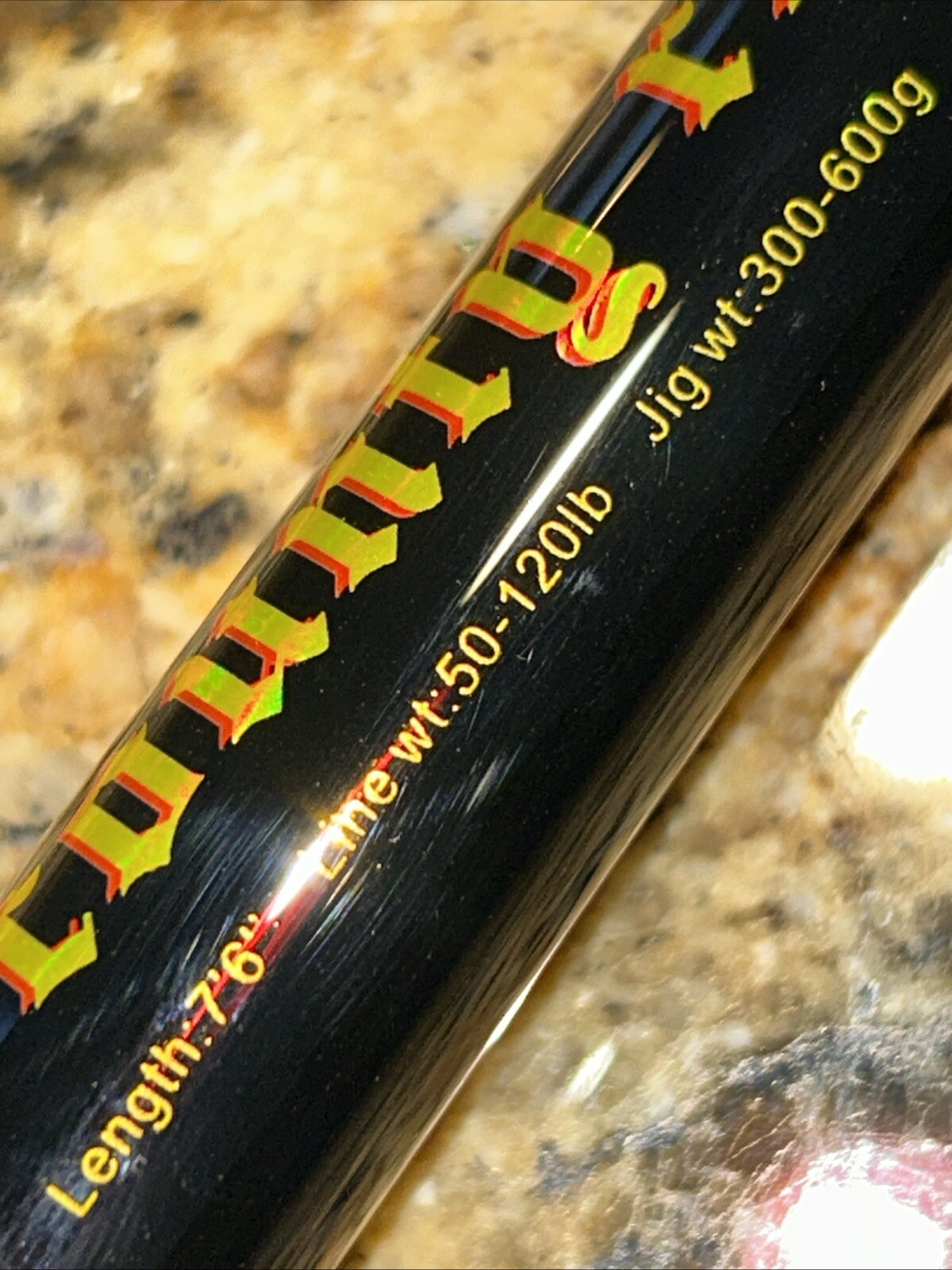Tuna Rod 50-120lb. 7ft. 6in. San Diego Big Fish 300-600 gr. Jigs 600. VALUE