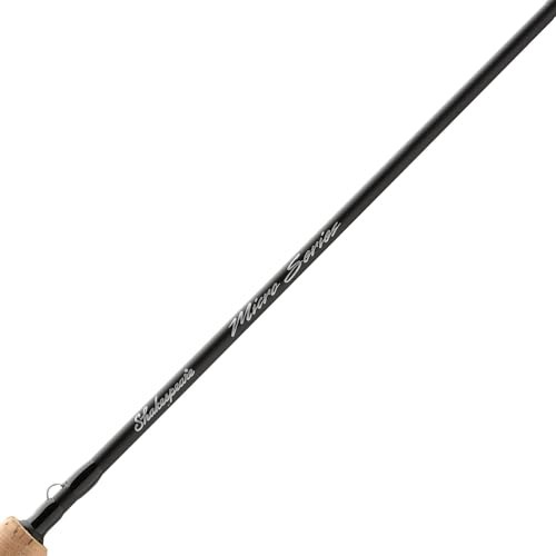 Shakespeare Micro 5’6″ Spinning Rod, 2-Piece – Light – 2pc, Black