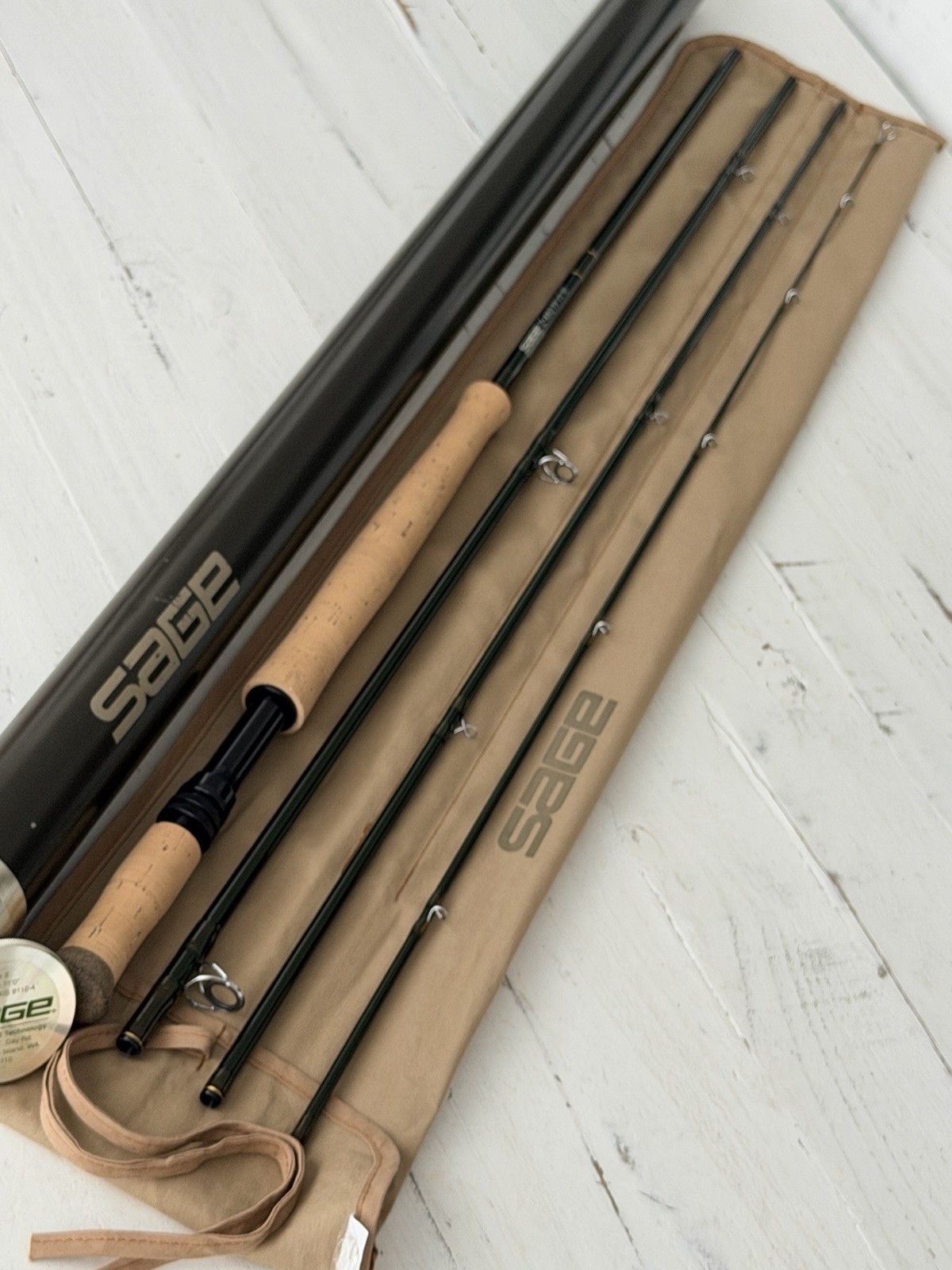 **BEAUTIFUL** 🔥 SAGE Z-AXIS Switch/Spey 8wt. 11’ft~4pc FlyRod!! ~LEGENDARY~ 🔥