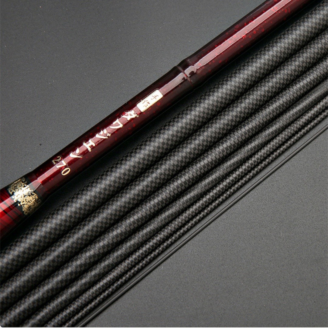 1Pcs Miniature short-section carbon fiber small fishing rod small accessory rod
