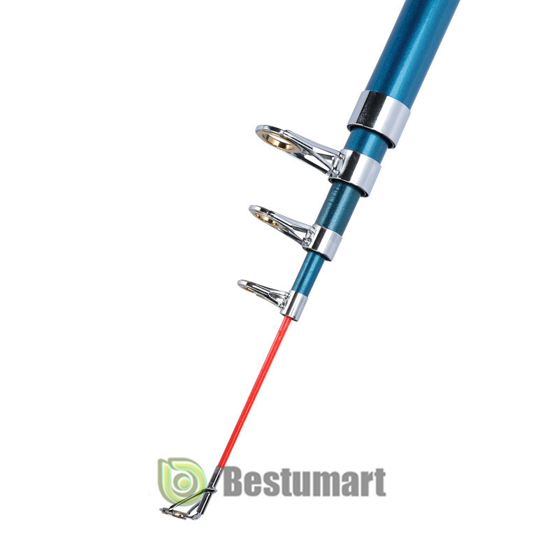 Heavy Duty Carbon Fiber Fishing Rod Travel Telescopic Pole Spinning Rod US