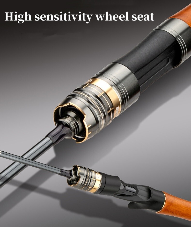 Portable Fishing Rods 5.6ft 6ft Spinning Casting Rod Carbon Fiber Rod Bass Pole