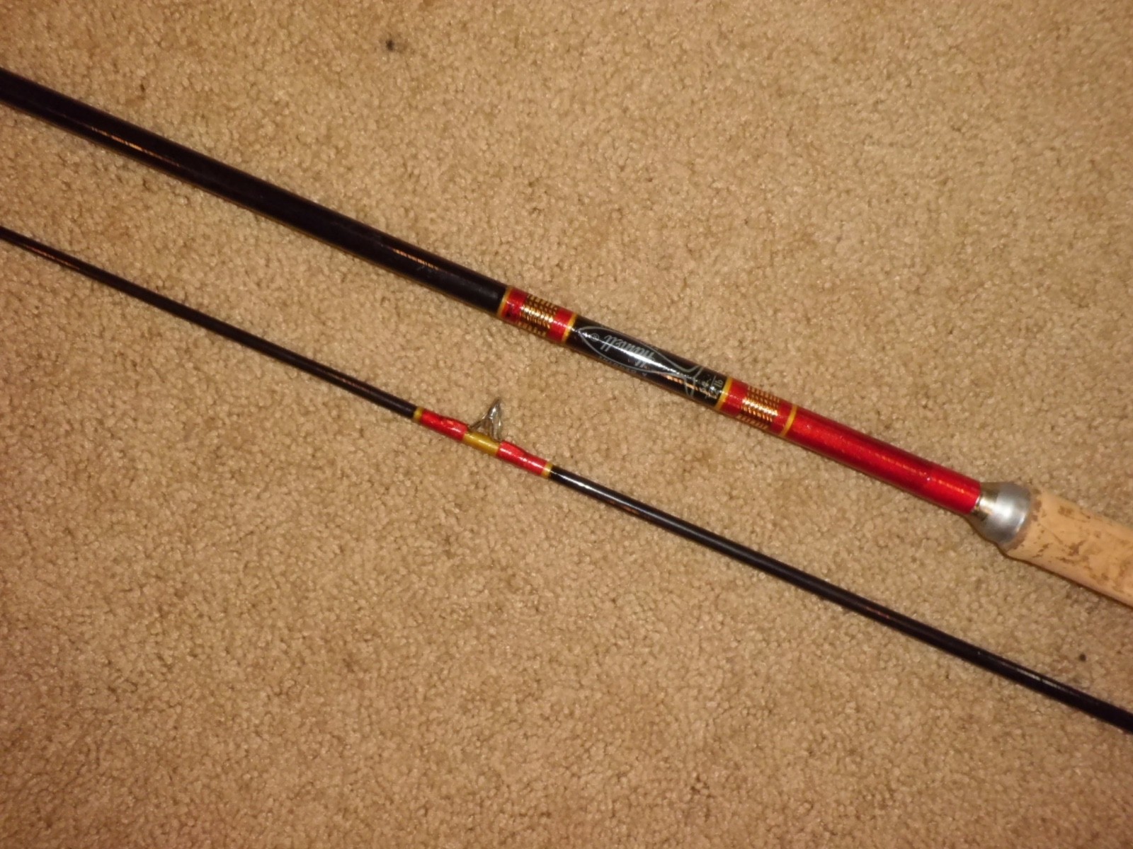 Vintage HARNELL 64? Spinning 7’6″ Rod made in USA- 12 lb test