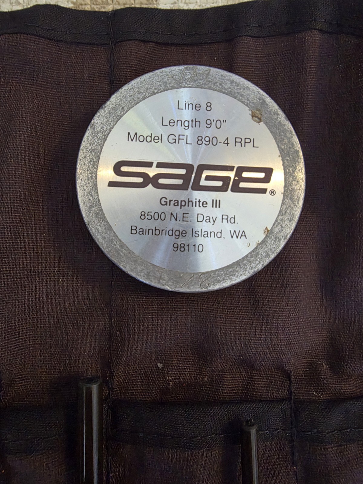 sage graphite III fly rod 4pc GFL 890-4 Rpl Great Condition