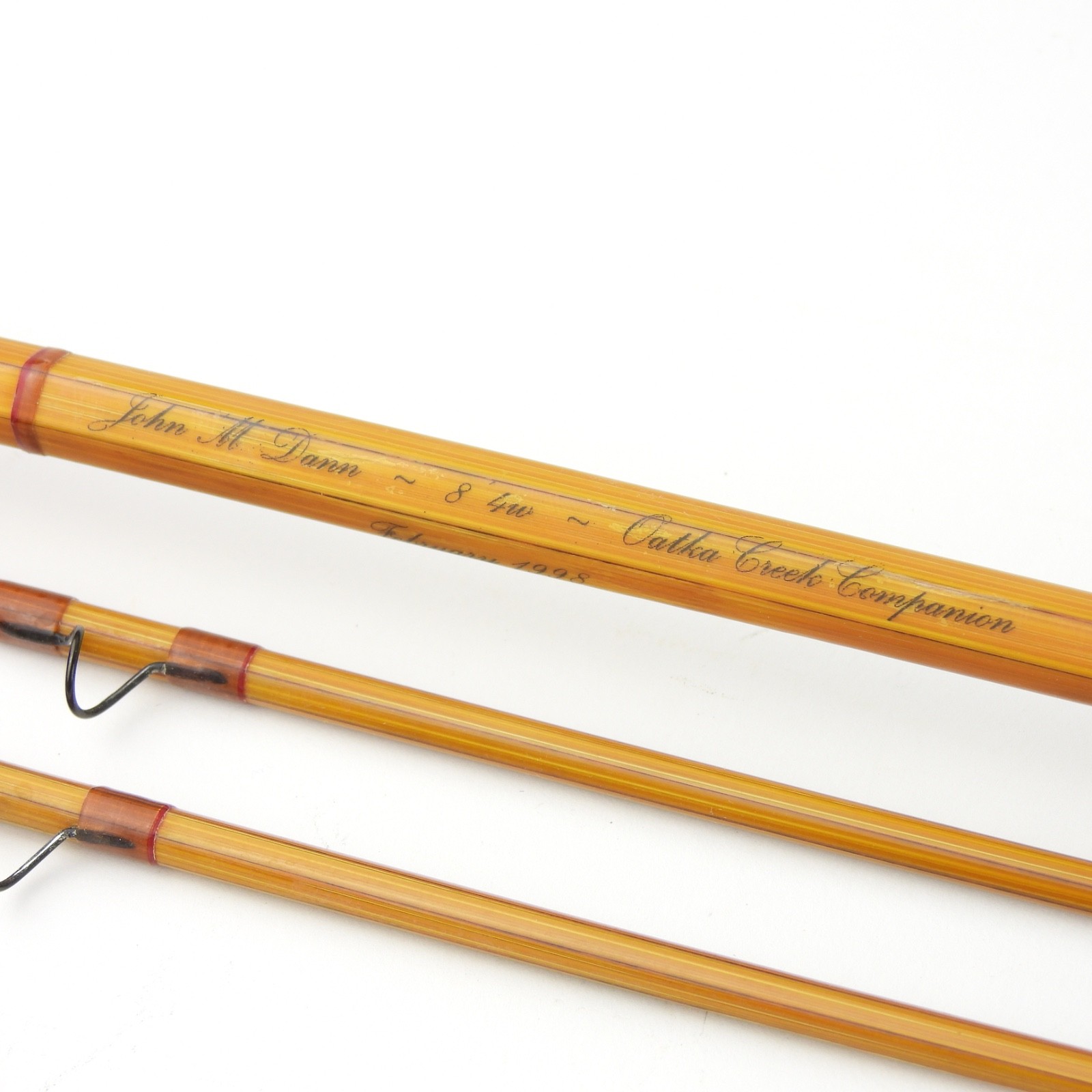 John M. Dann “Oatka Creek Companion” Bamboo Fly Rod. 8’. 4wt. W/ Tube & Sock.