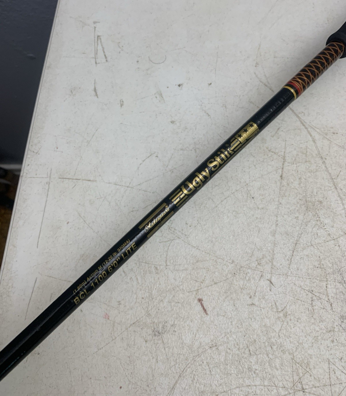 Vintage Ugly Stik Baitcasting Rod BCL 1100 6 ft Medium Action 1 Piece 12-20 Lb.