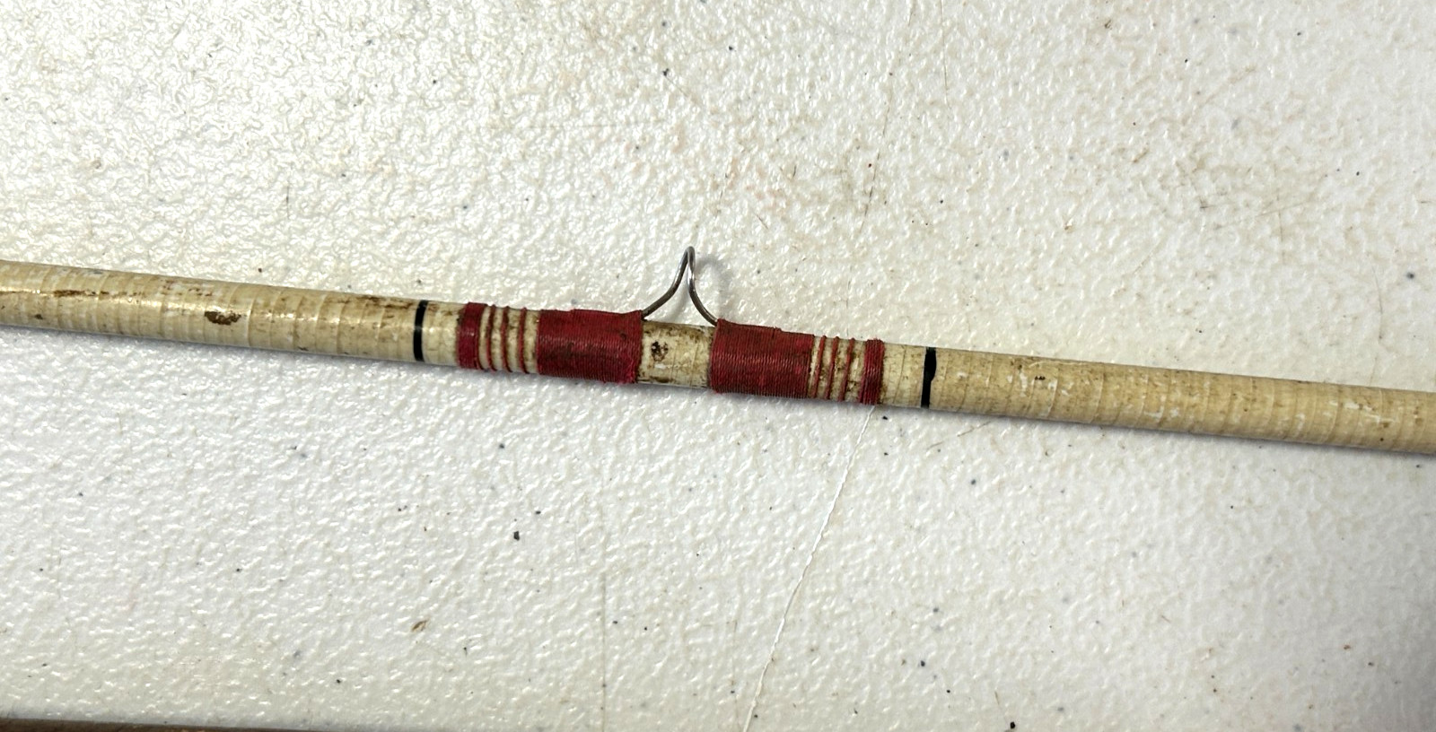Vintage South Bend White Knight Fiberglass Fly Fishing Rod , 97″. 2 Piece
