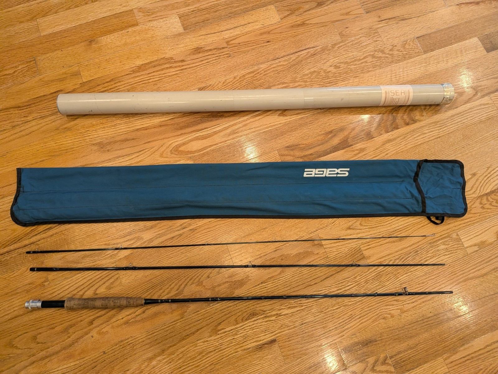 Sage GFL 490-3 SP #4 9ft Graphite IV Fly Rod Excellent Condition w/ Case