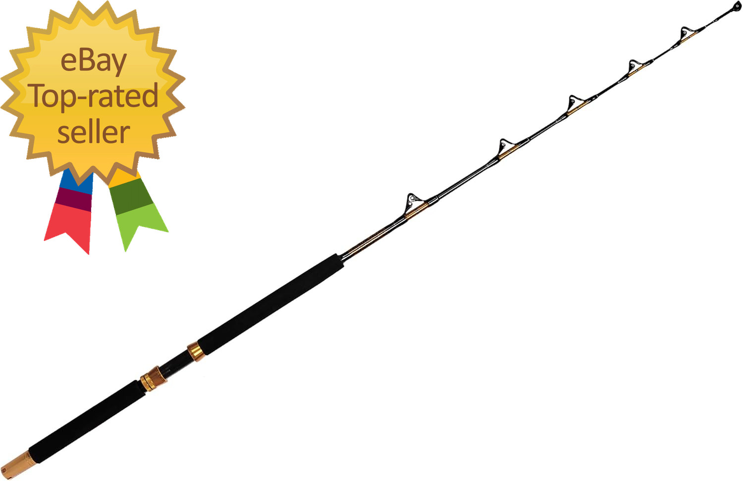 1-Piece/2-Piece Saltwater Offshore Heavy Trolling Rod Big Game Roller Rod