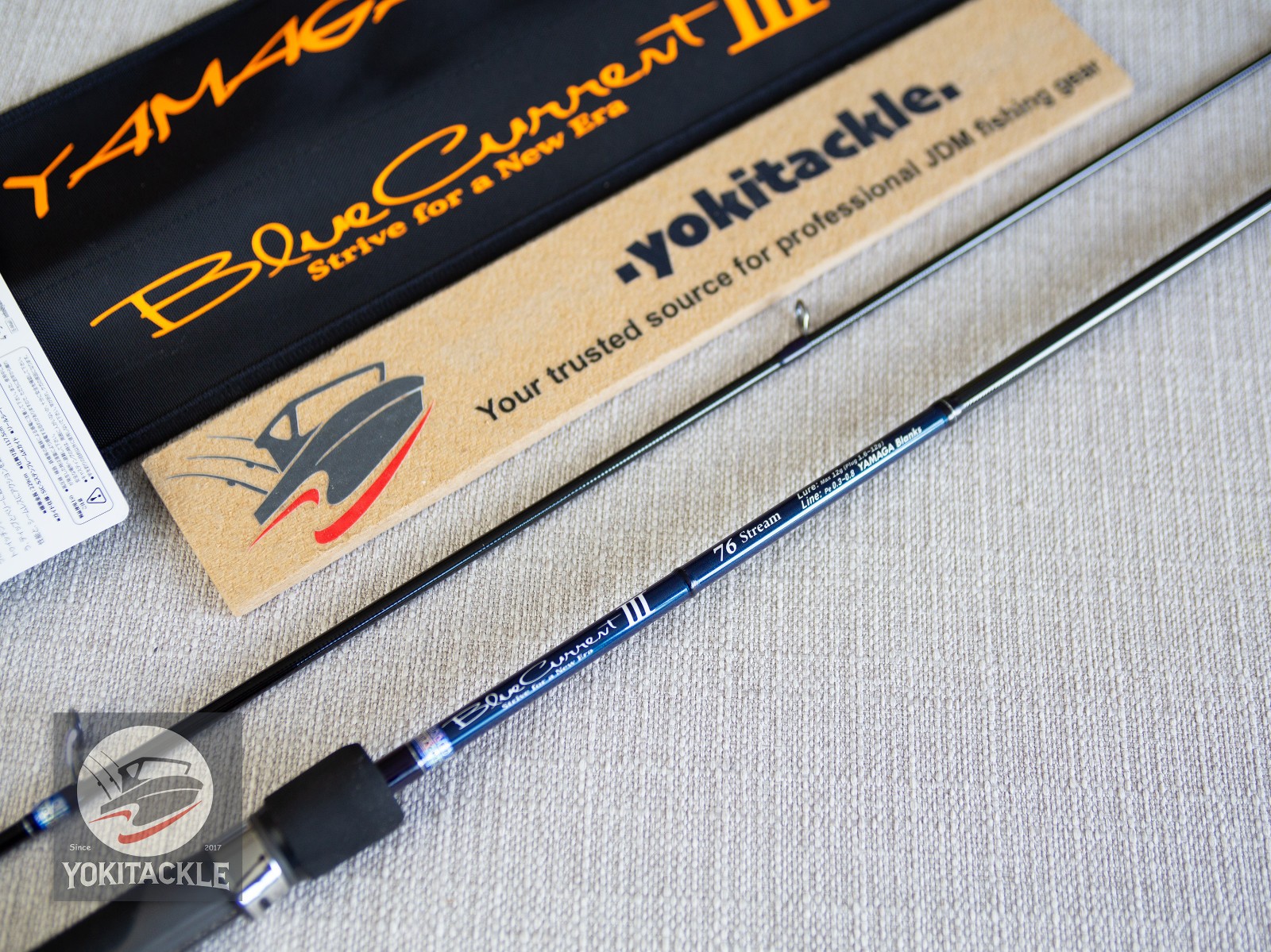 Watch Product Video–YAMAGA Blanks BlueCurrent Ⅲ 76 Stream Spinning Rod