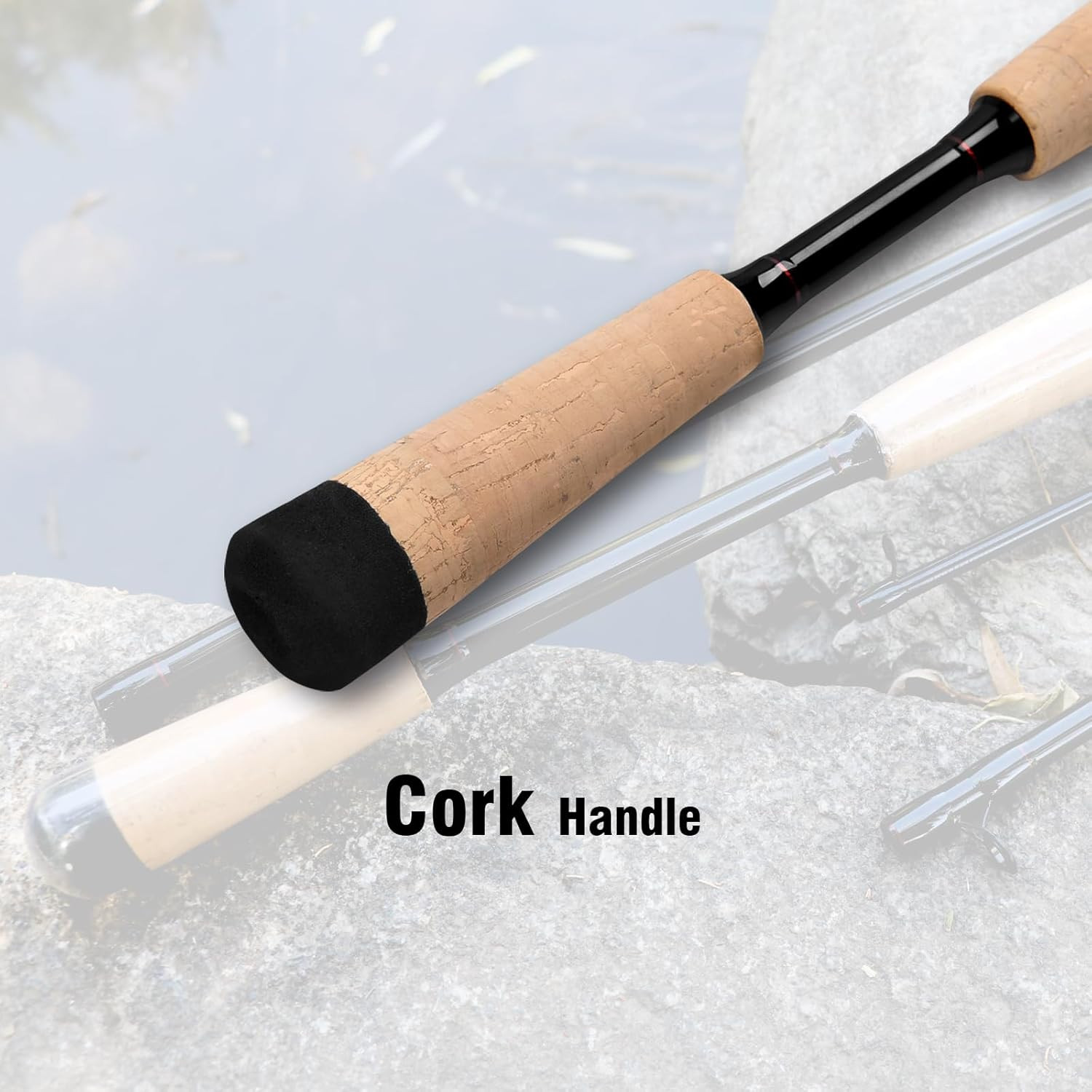 4 Pieces Travel Casting Rod Carbon Baitcasting Fishing Rod Portable Fishing Rod