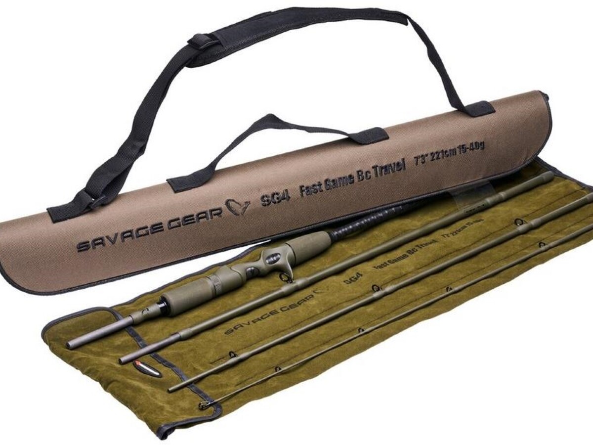 NEW 2024 Savage Gear SG4 Fast Game BC Baitcast Tavel Rod 2.21m 4-section Pike