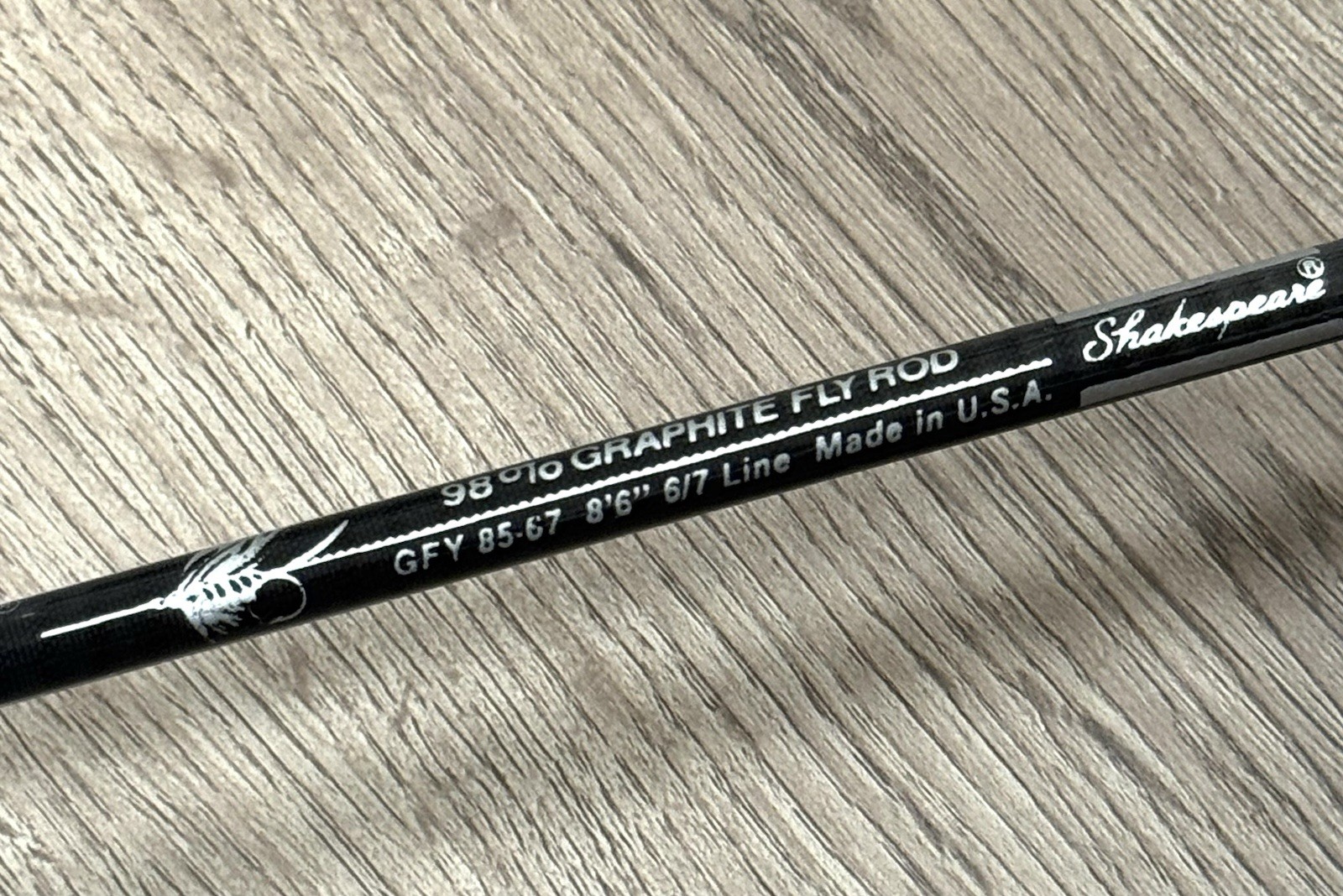 VTG Shakespeare Medalist Graphite Fly Rod, 8’6″ Line 6-7 MADE IN USA