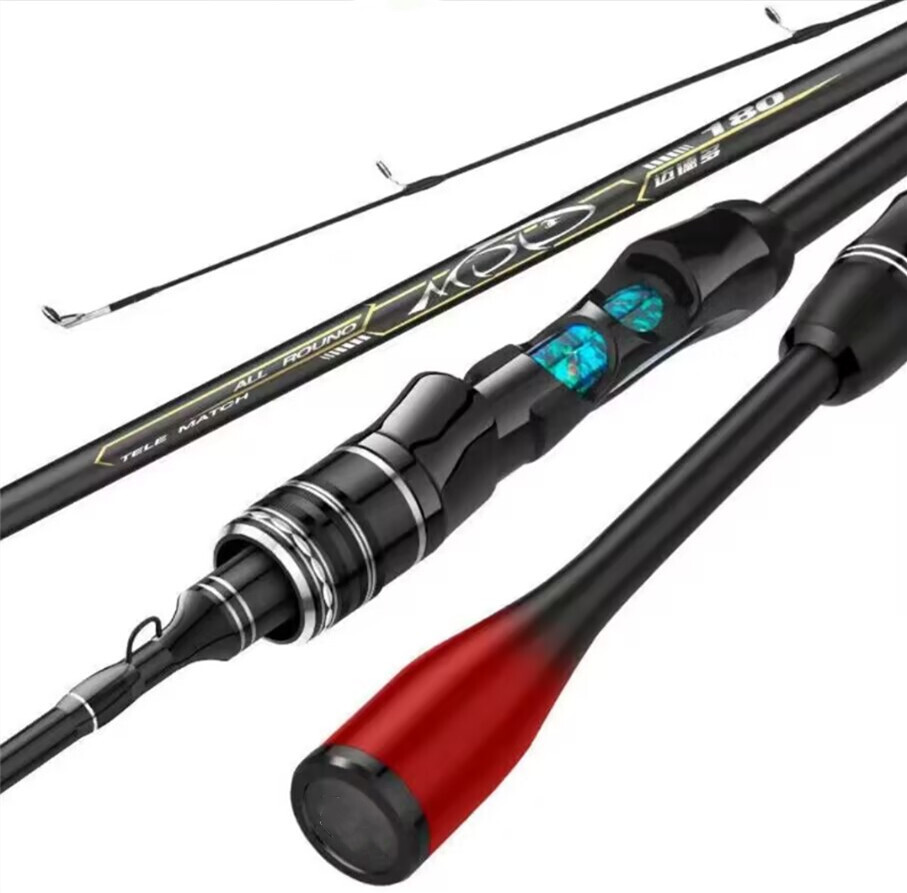 1.68M/1.8M Carbon Fiber Rods Spinning Poles Casting Fishing Rod Lure Weight 1-7g