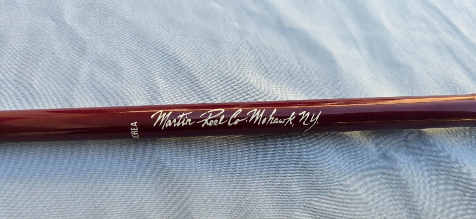 VINTAGE MARTIN REEL CO MOHAWK NY MODEL 3-016 8′ 6 LINE WT 2 PC FLY ROD #0201686