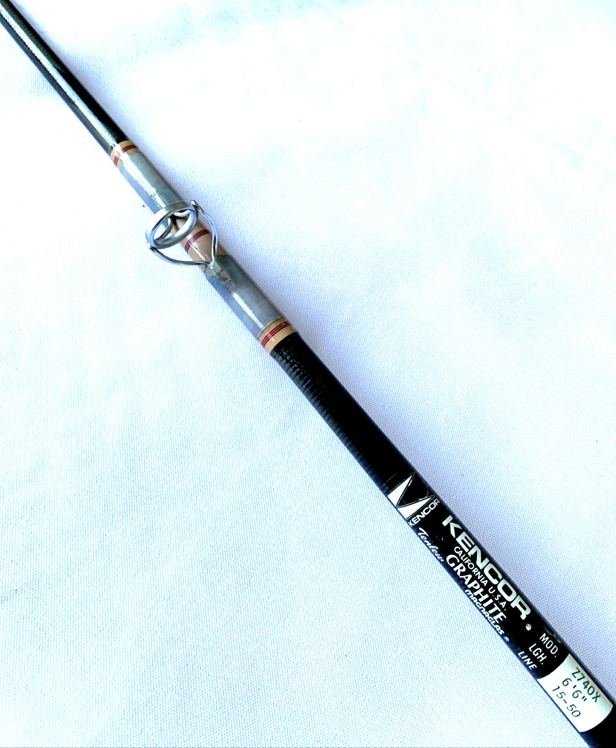 Kencor ZEBRA Z740X 6’6”Tenlew GRAPHITE Magnaglas 15-50Lb Fishing Rod Made In USA