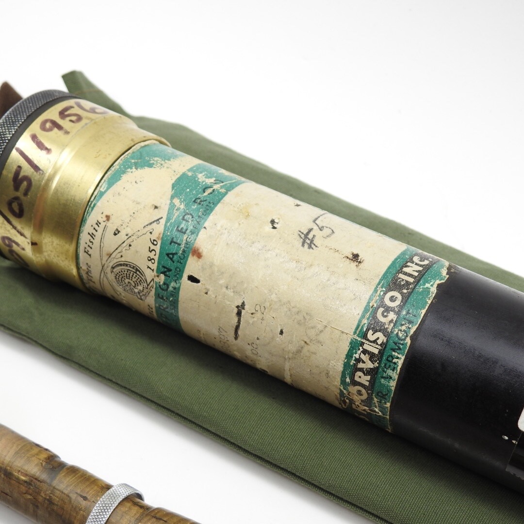 Orvis Impregnated “Deluxe” Bamboo Fly Rod. 7’ 6”. 5-6wt. W/ Tube & Sock.