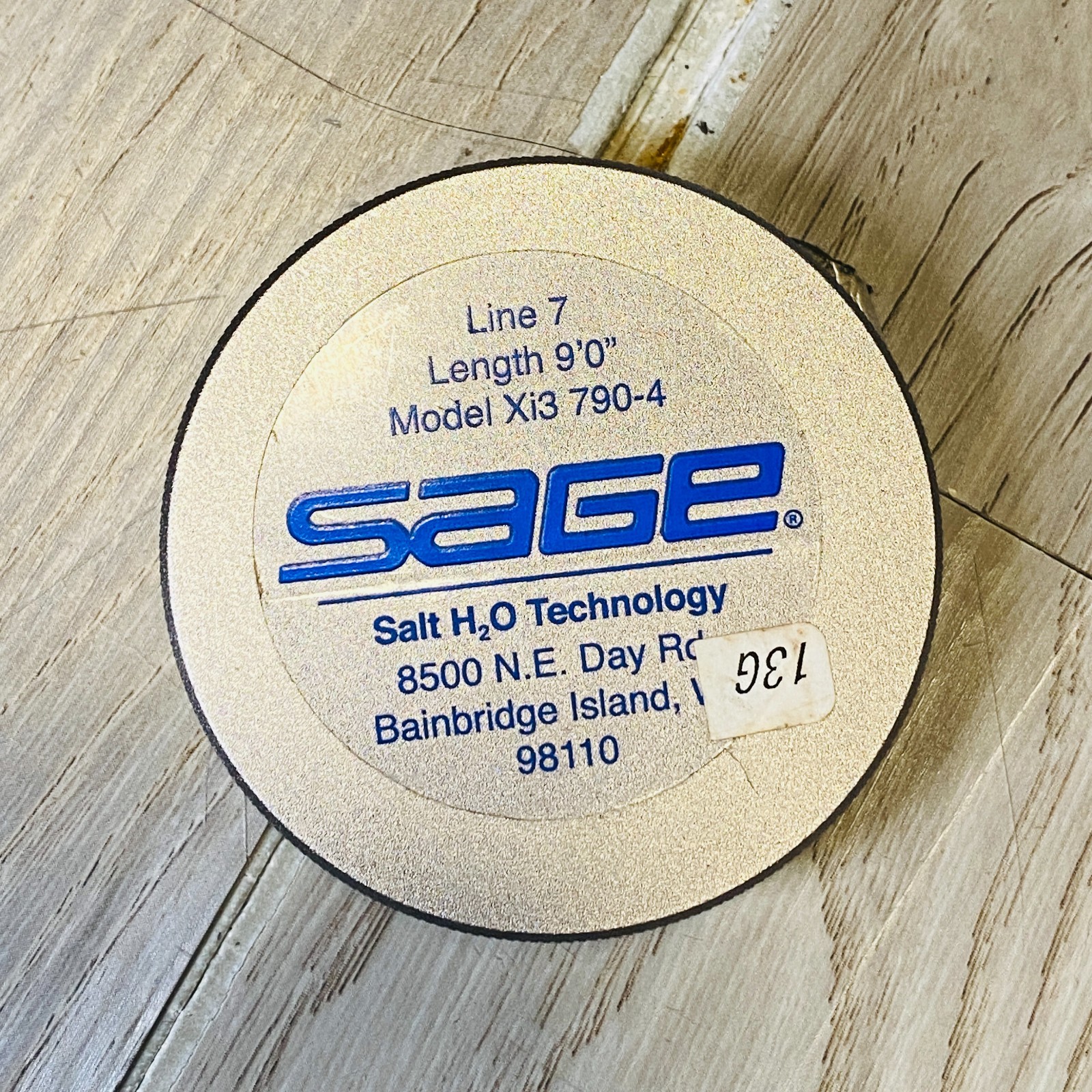SAGE Xi3 790-4 7wt 9’0″ Salt Water Fly Rod w/Tube sock Excellent