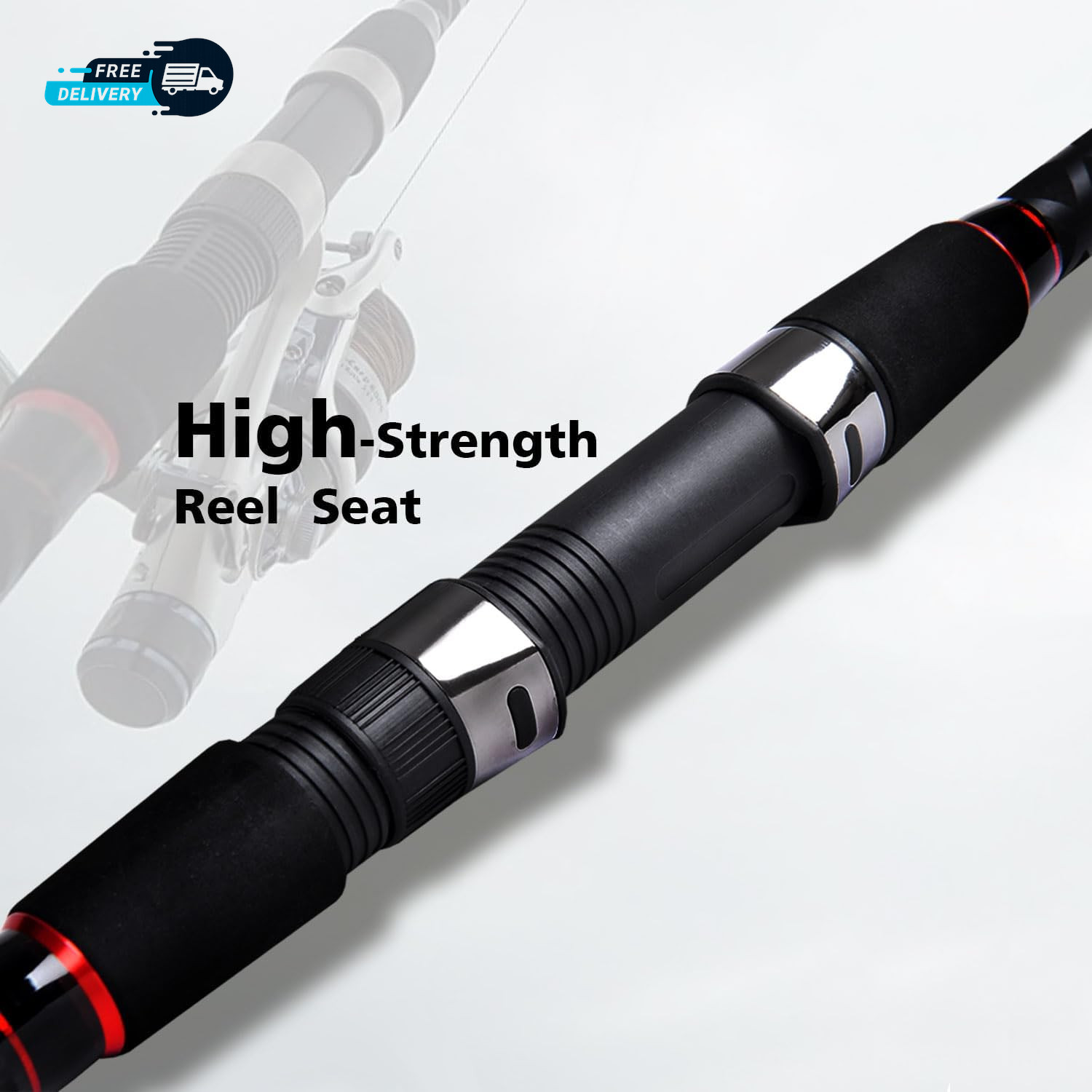 Surf Spinning Fishing Rod 2-Piece/4-Piece Graphite Travel Fishing Rod
