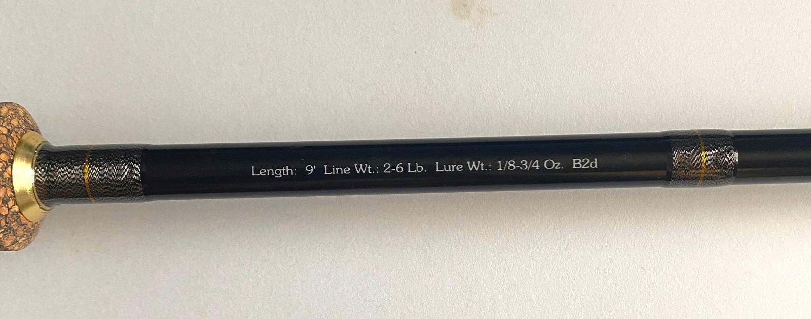 High modulus Graphite Trout Spin Rod – 2 section 9’0″ – Light Guides -New