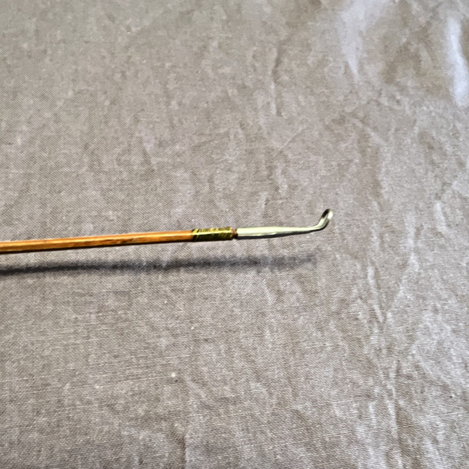 Bamboo Fly Fishing Rod 9ft 3pc Cork Handle Metal Ferrules Vintage