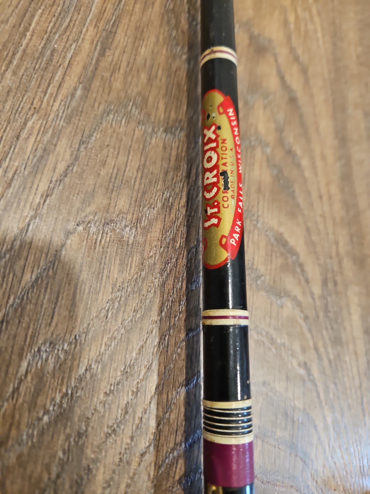 Vtg St. Croix 8100 FS 6’6″ Casting Fishing Rod Pistol Grip Carboloy 2-Piece