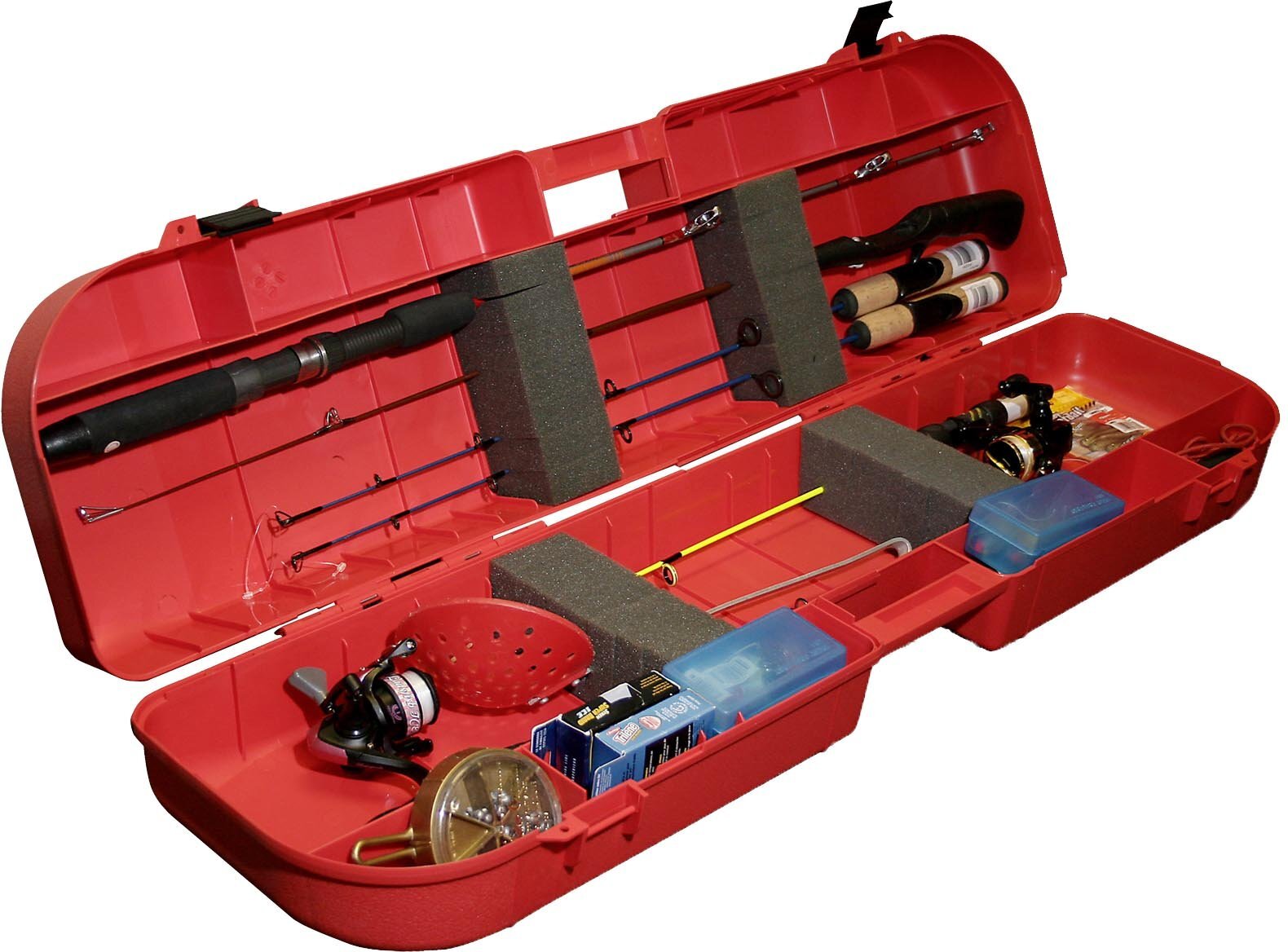 MTM Ice Fishing Rod Box Red New