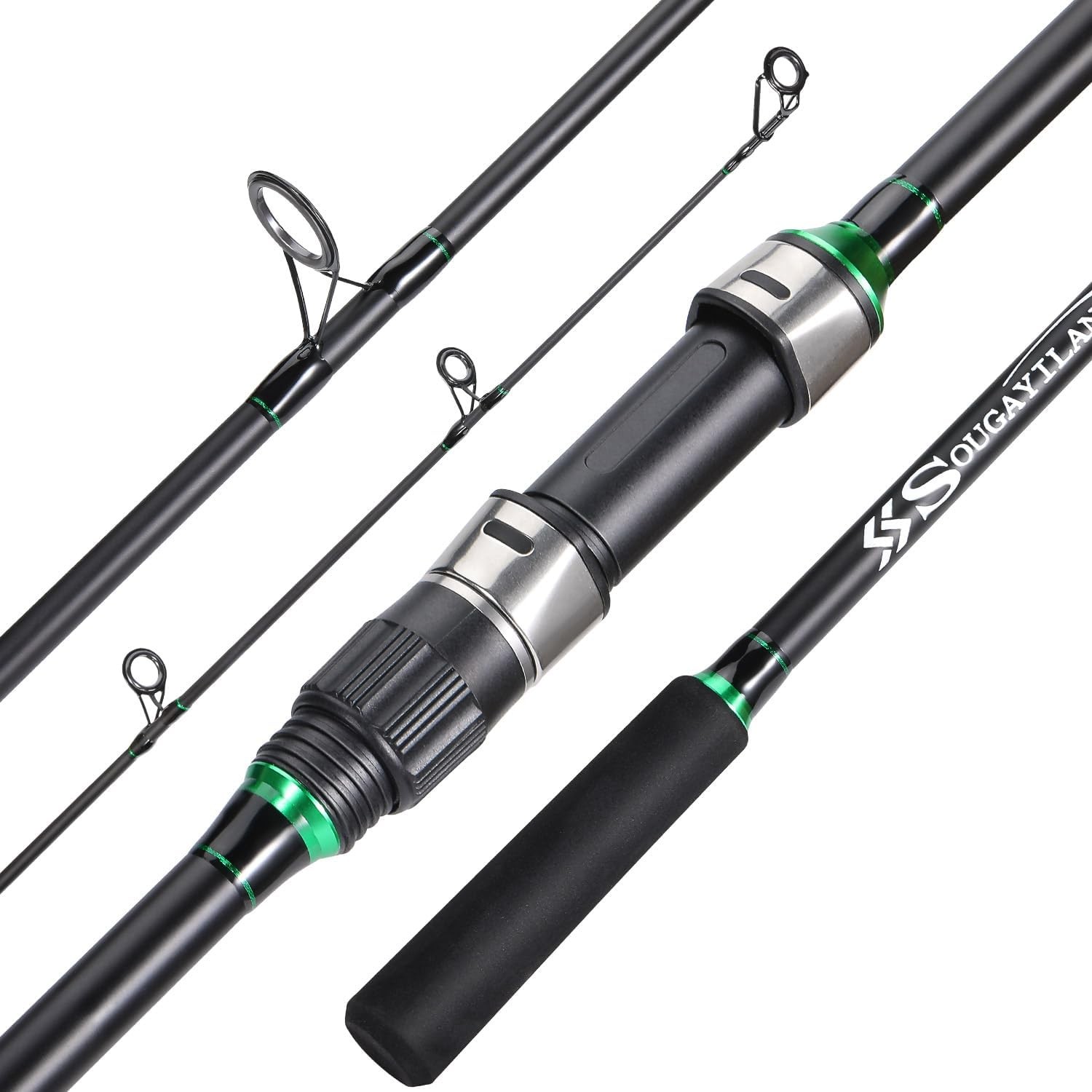 Surf Fishing Rod IM8 Carbon 3 Piece Travel Spinning Rod (9’/10’/11’/12′)